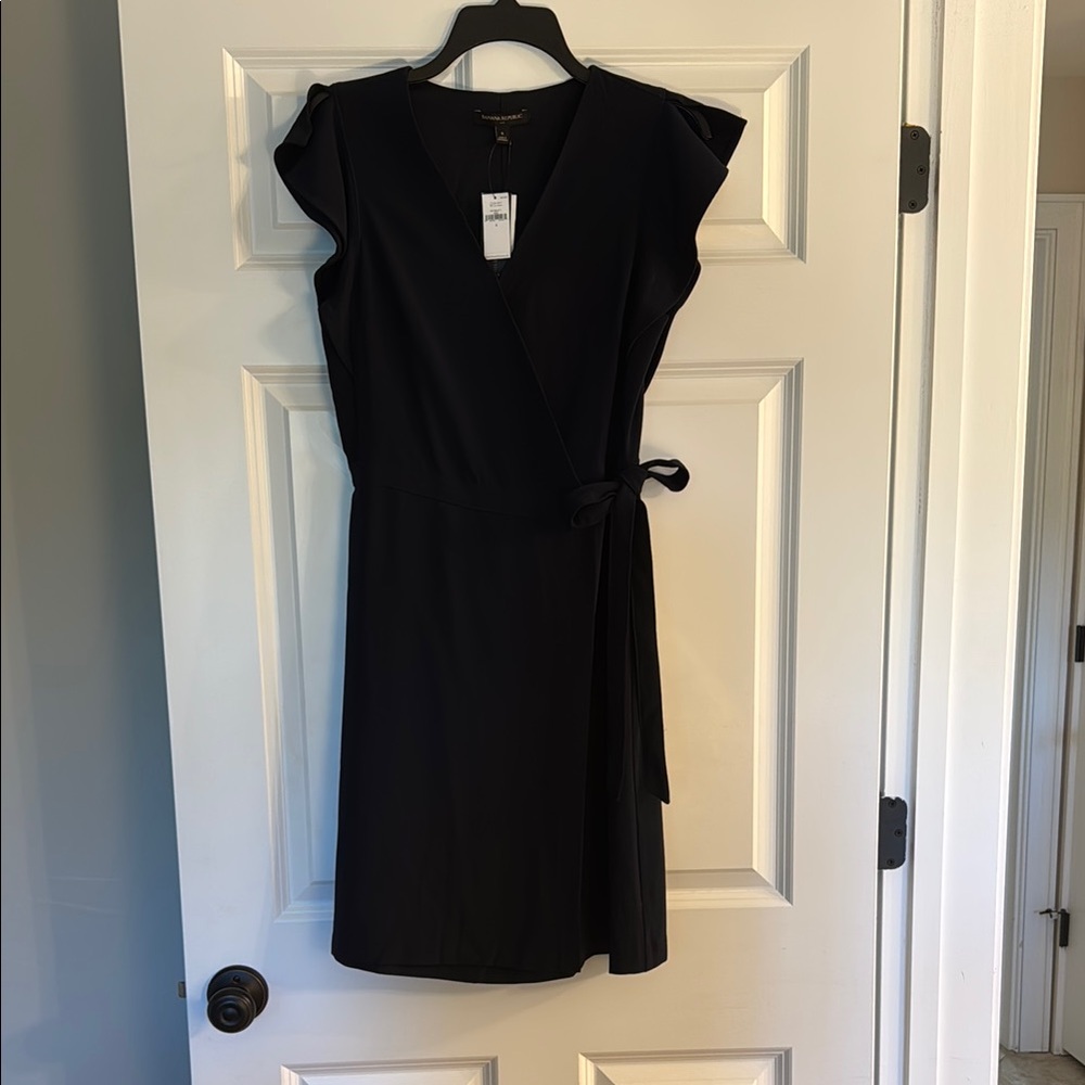 Banana Republic Navy Blue Wrap Mini Dress